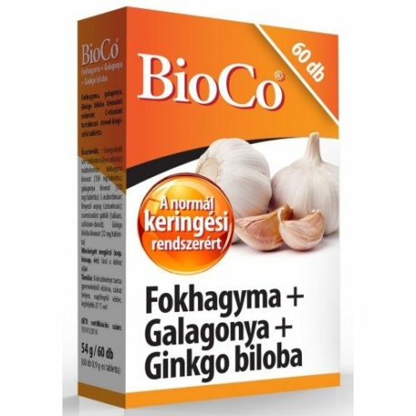 BioCo FOKHAGYMA+GALAGONYA+GINKGO BILOBA 60 DB